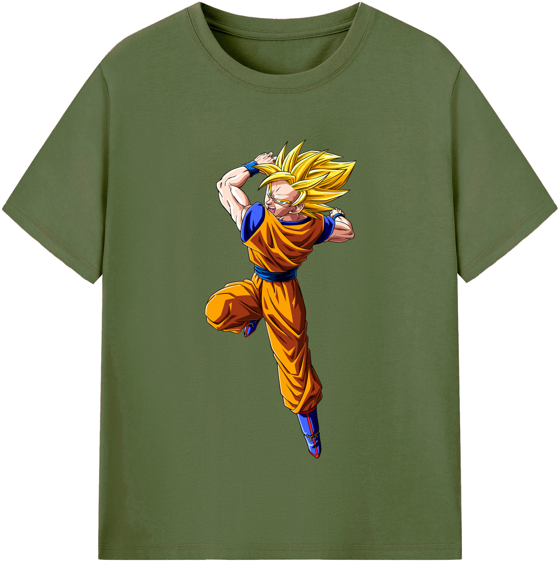 （画像用） ドラゴンボール 孫悟空（そん ごくう）Son Goku カカロット DRAGON BALL Kakarotto 綿100％半袖Tシャツ（フロントプリント）